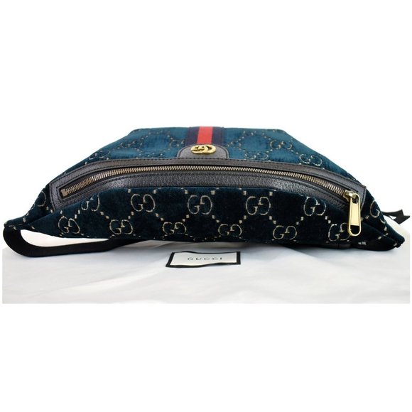 GUCCI GG Monogram Velvet Belt Leather Bumbag - Picture 4 of 12